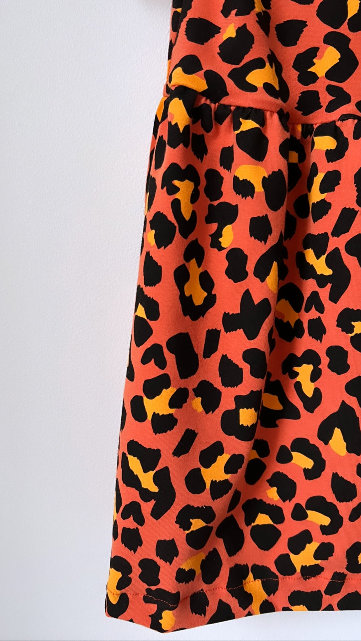 Fiery Cheetah T-shirt Dress