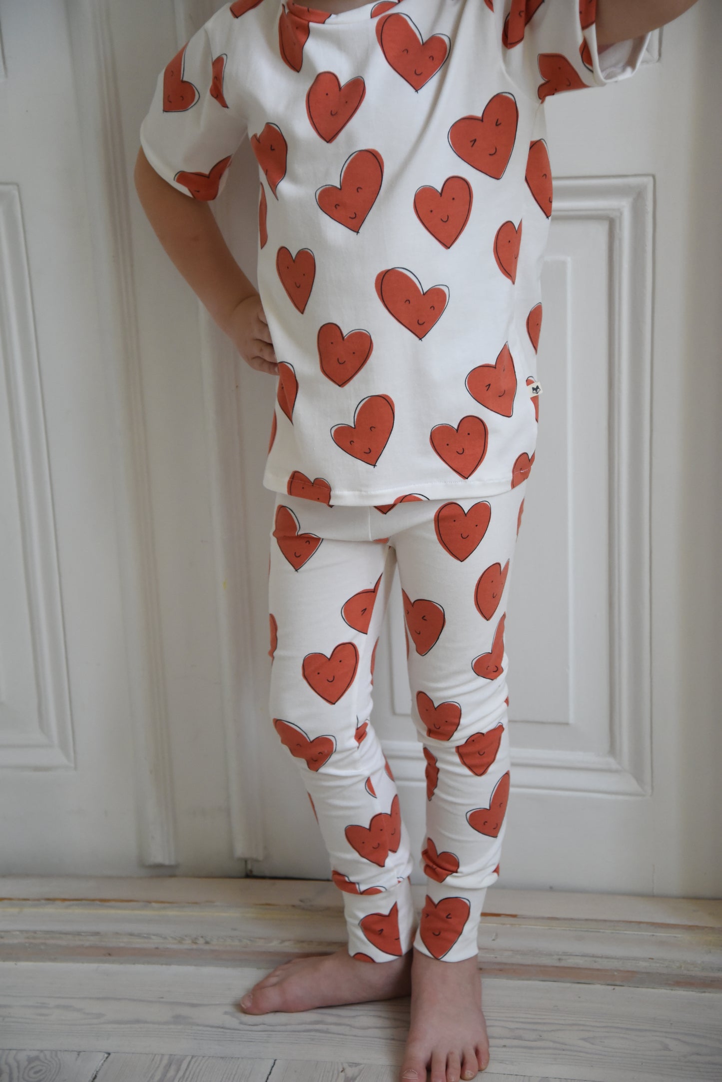 Organic Happy Heart Leggings