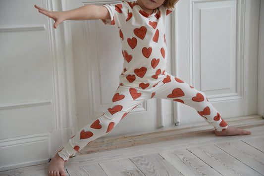 Organic Happy Heart Leggings