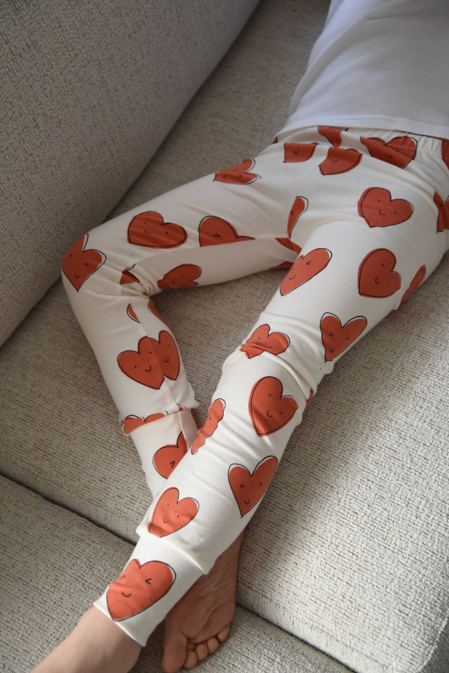 Organic Happy Heart Leggings