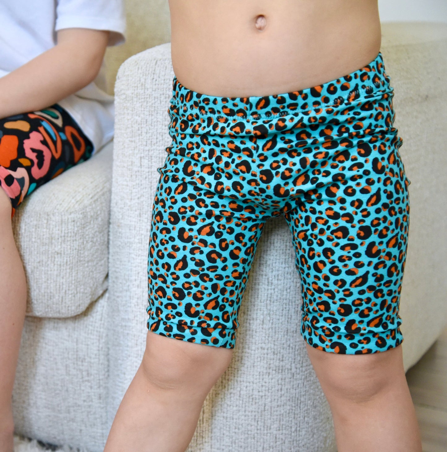 Jungle Leopard Biker Shorts